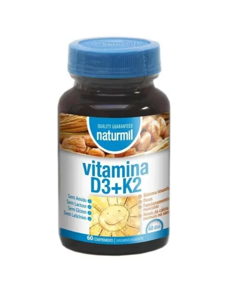 VITAMINA D3 + K2 - 60 COMP - NATURMIL