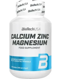 CALCIO+ZINC+MAGNESIO - 100 TAB - BIOTECH