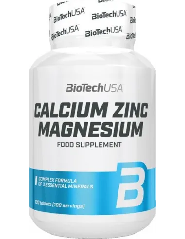 CALCIO+ZINC+MAGNESIO - 100 TAB - BIOTECH