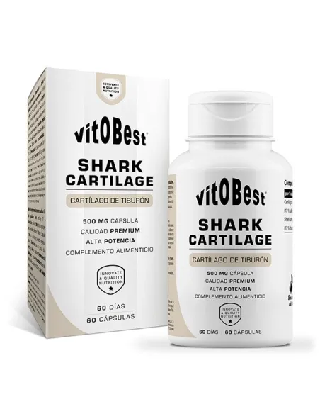 SHARK CARTILAGE 500 MG - 60 VEGECAPS - VITOBEST