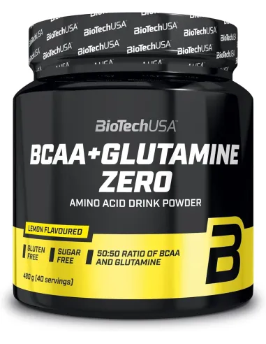 BCAA + GLUTAMINE ZERO 480 GR - BIOTECH USA