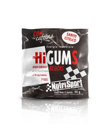 HIGUMS BLOCKS CON CAFEINA 40 GR - NUTRISPORT