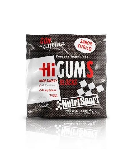 HIGUMS BLOCKS CON CAFEINA 40 GR - NUTRISPORT