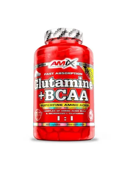 GLUTAMINE + BCAA - 360 CAPS - AMIX NUTRITION