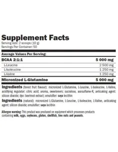 GLUTAMINE + BCCA  500 GR - NEUTRA 2
