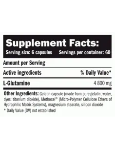 GLUTAMINE 800MG - 360 CAPS -  AMIX 2