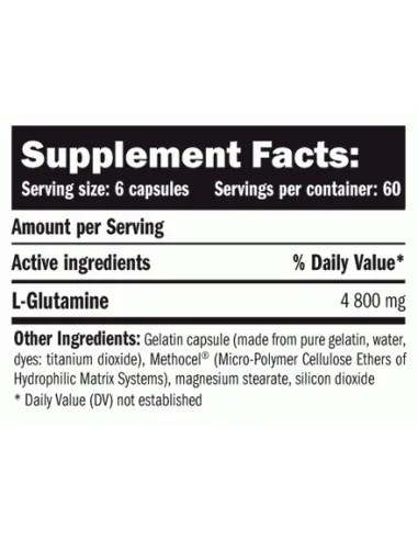 GLUTAMINE 800MG - 360 CAPS -  AMIX