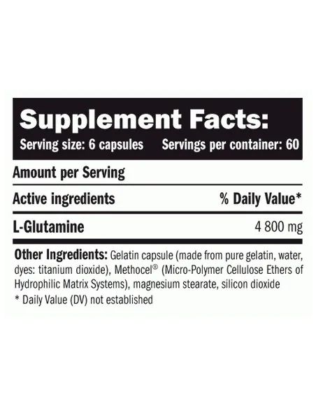 GLUTAMINE 800MG - 360 CAPS -  AMIX