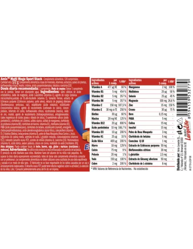 MULTIMEGA STACK -120 TAB - AMIX NUTRITION