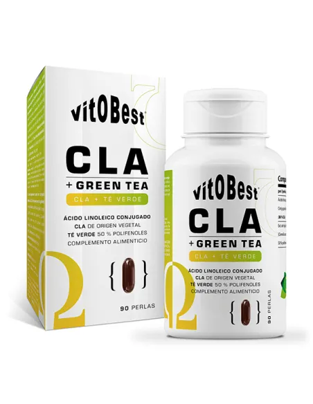 CLA + GREEN TEA 90 PERLAS - VITOBEST